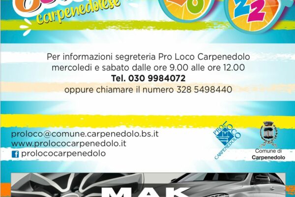 Estate Carpenedolese 2022 – sponsor 1