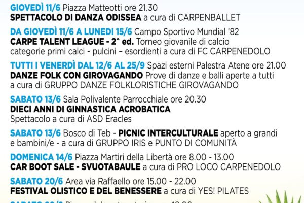 estete carpenedolese 2026 – 2